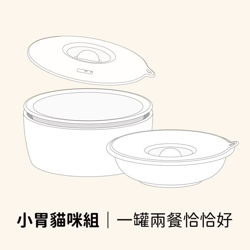【迷你森活】Tasty好味貓碗 / 小胃貓咪組 / 加溫 保溫 防蟻 防溢
