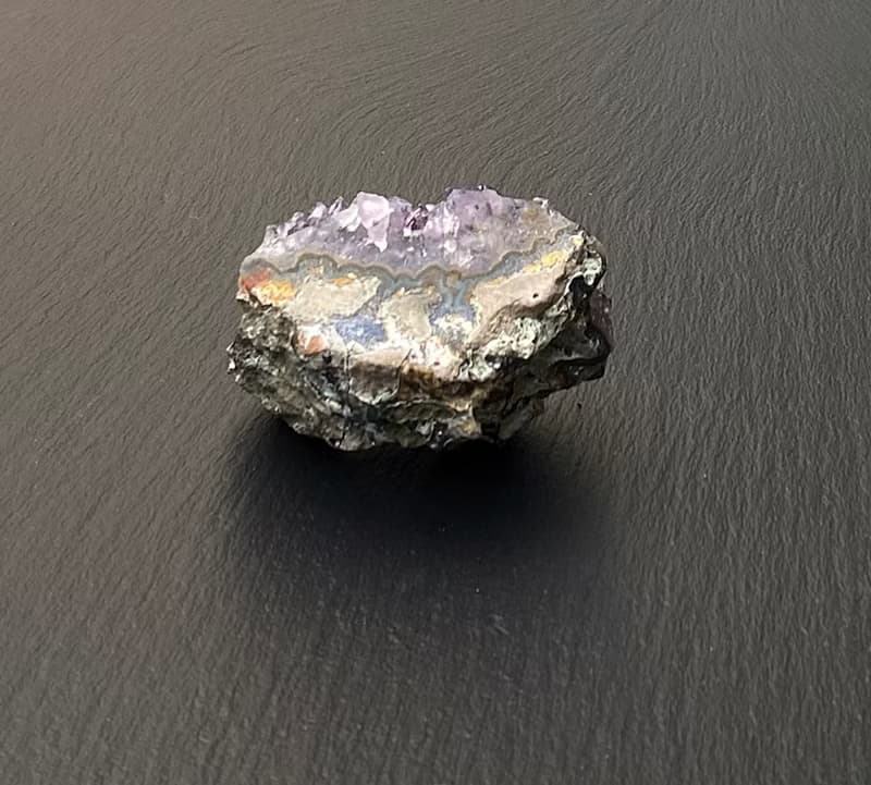 招財開運-天然原皮原礦夢幻漸層紫晶簇 紫水晶 消磁淨化 快速出貨