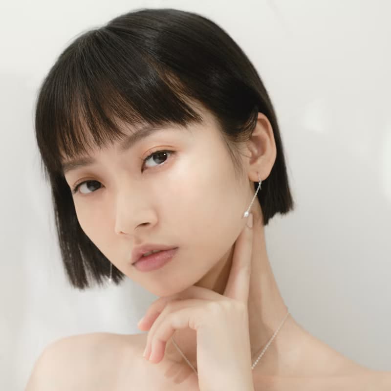 Unwinding 清風垂墜珍珠耳飾