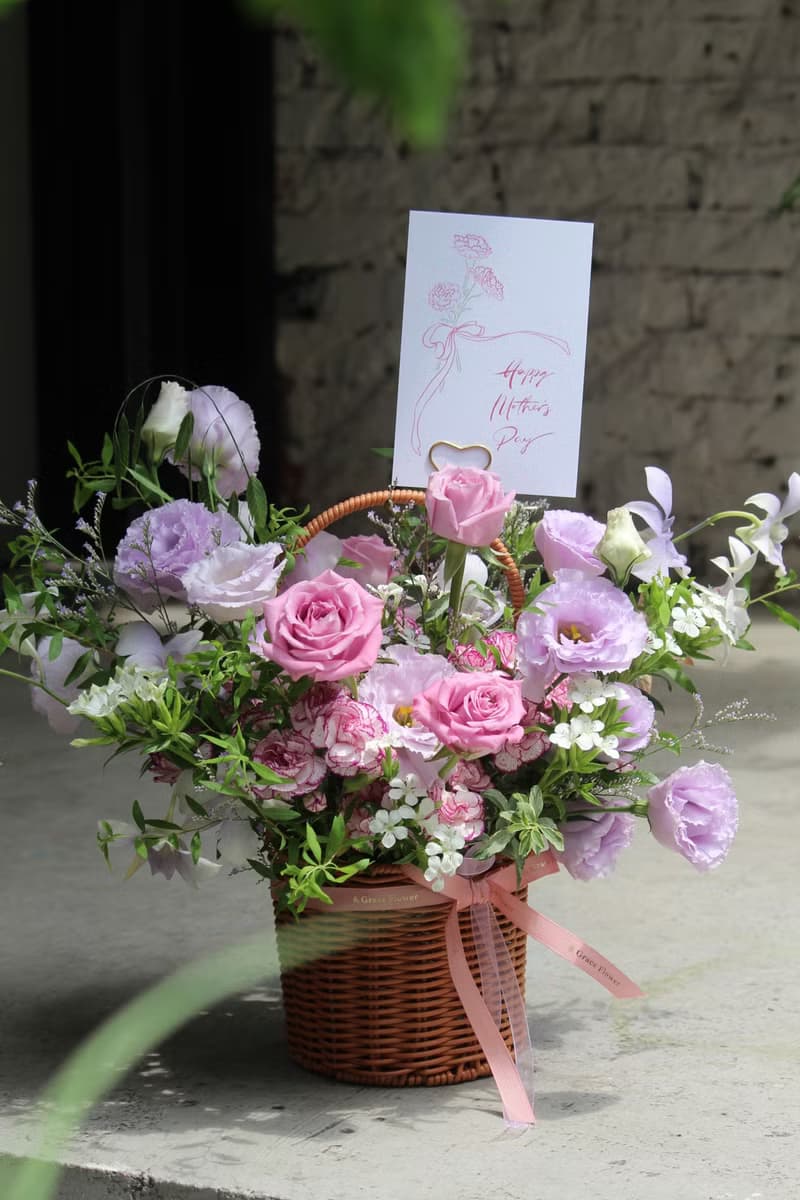 【粉愛莊園】鮮花花籃/鮮花/生日花禮/祝賀花禮/開幕花禮