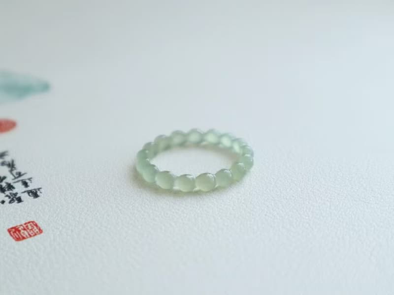 天然和田玉戒指 冰底晴水料玉質細膩純手工精雕內徑19.8mm