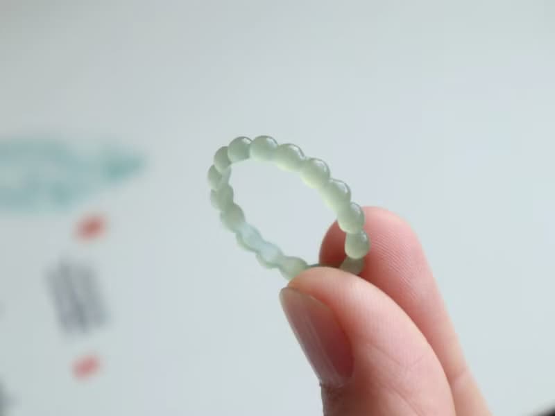 天然和田玉戒指 冰底晴水料玉質細膩純手工精雕內徑19.8mm