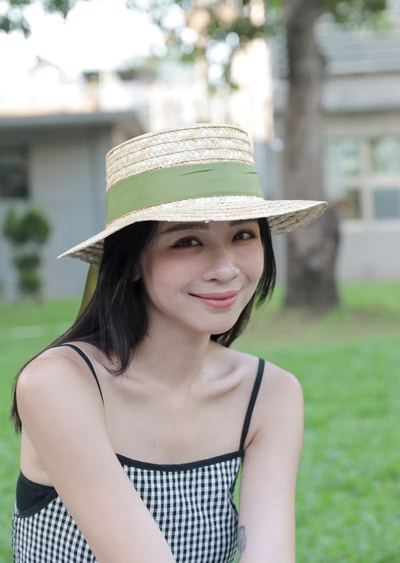 法式典雅草帽-編織帽 帽子 登山帽 草帽 防曬 straw hat 禮帽
