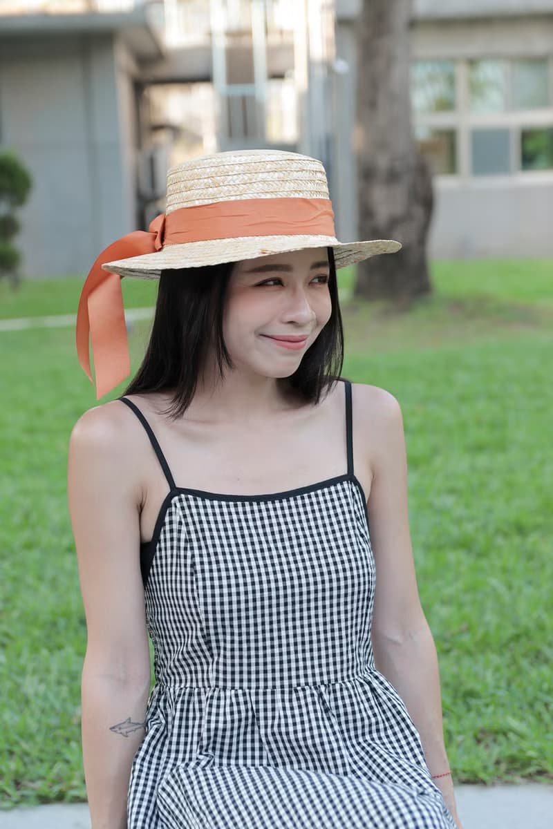 法式典雅草帽-編織帽 帽子 登山帽 草帽 防曬 straw hat 禮帽