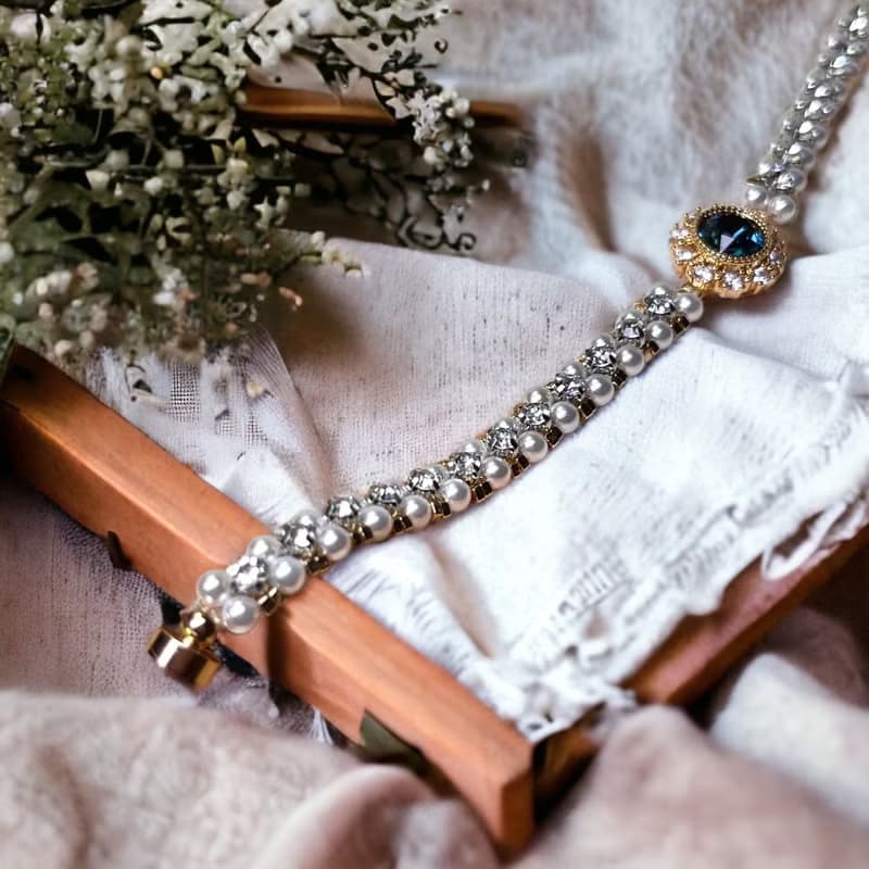 GI手鍊 【鈷藍 】珍珠手鍊 編織手鍊 手環 手串