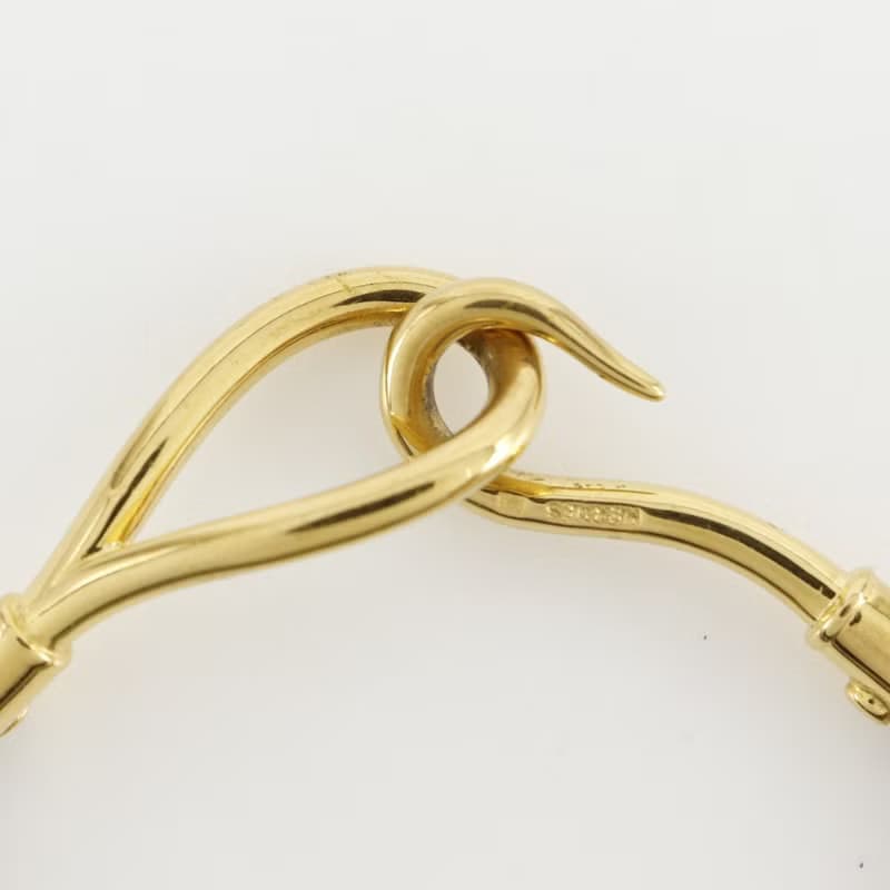 【日本直送】エルメス HERMES ジャンボブレス ブレスレット 金メッキ×レザー 約9.6g レディース【中古】