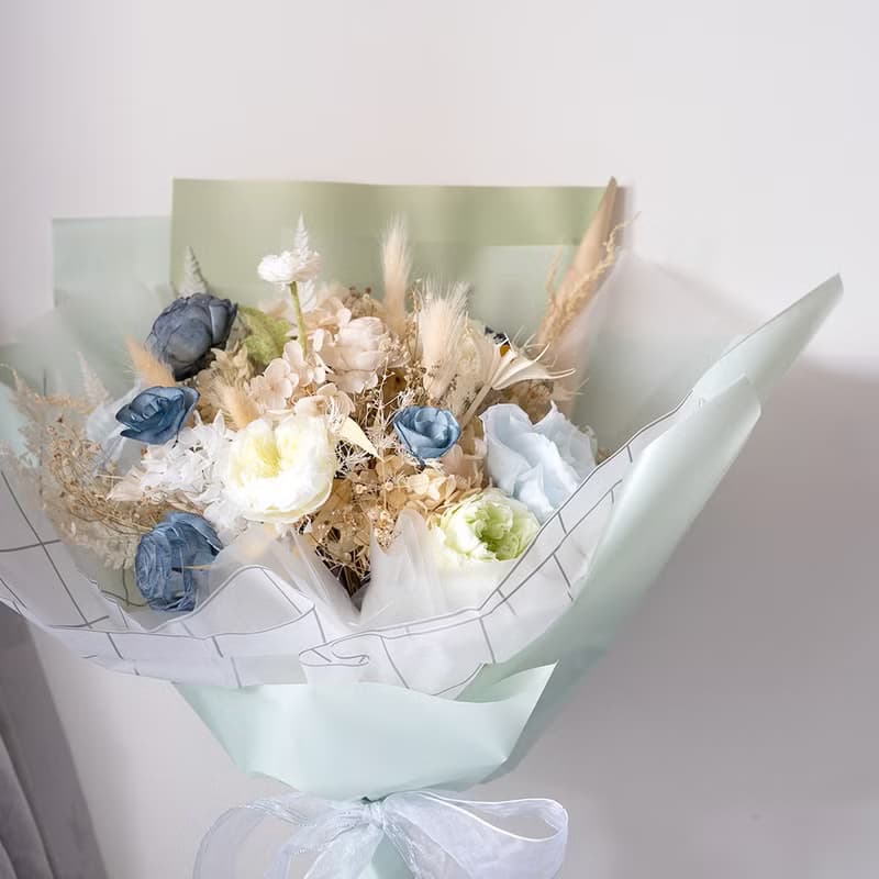 【竒植花物】情人節花束 畢業 生日禮物 永生乾燥花 告白求婚花束