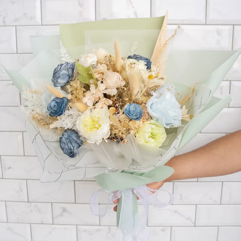 【竒植花物】情人節花束 畢業 生日禮物 永生乾燥花 告白求婚花束