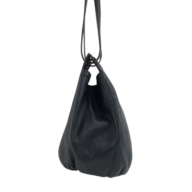 【 日本直送　名牌中古包 】LOEWE ロエベ トートバッグ ブラック アナグラム ナッパレザー vintage ヴィンテージ オールド tz5sub