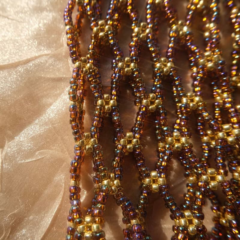 琥珀珠子鏤空袖套