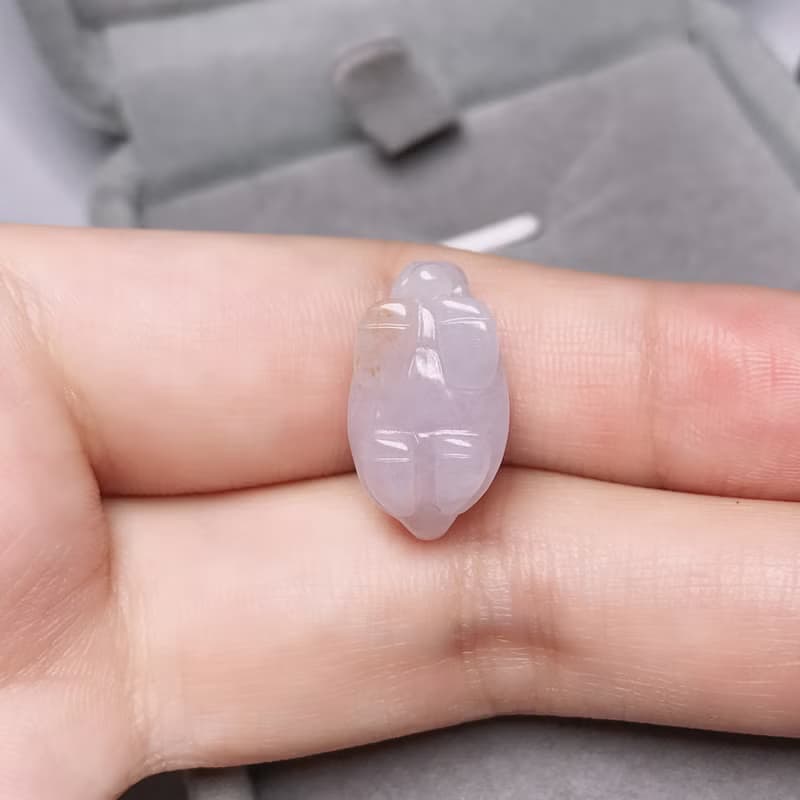 【吉祥‧長壽】冰種紫羅蘭龍龜 | 戒面 | 天然緬甸A貨翡翠 | 送禮