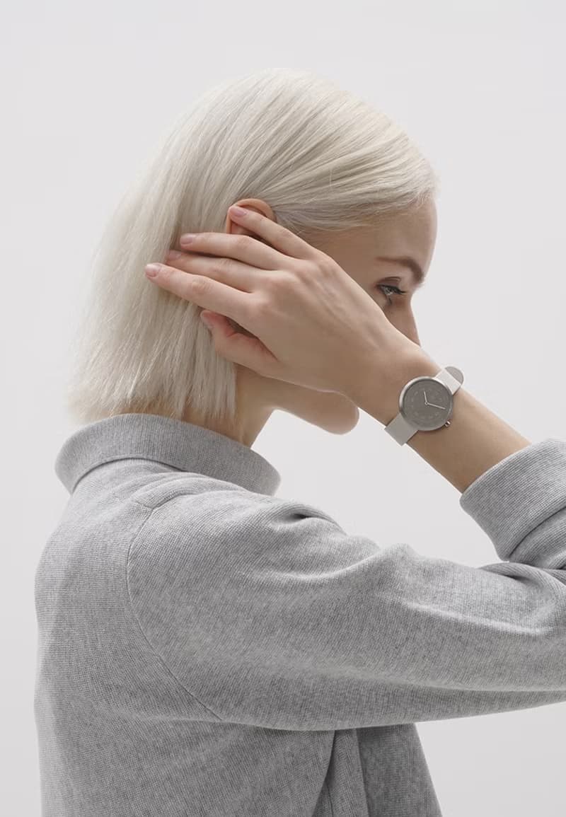 Smoke Green 34mm 米白意大利皮帶 瑞士機芯 藍寶石防花玻璃