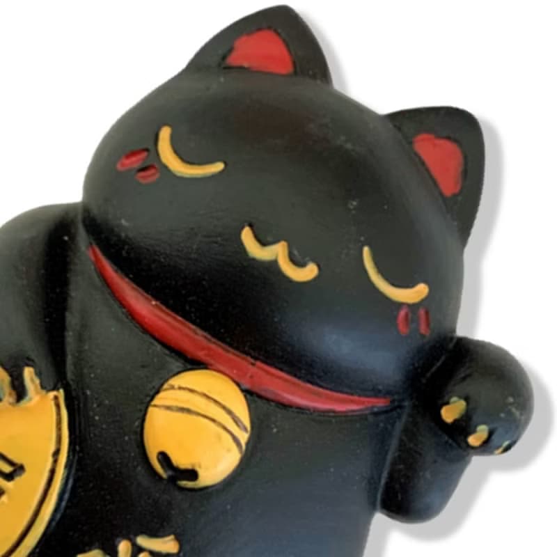 日本可愛招財貓立體冰箱貼+日本 Q版 貓咪面具電繡刺繡【2件組】