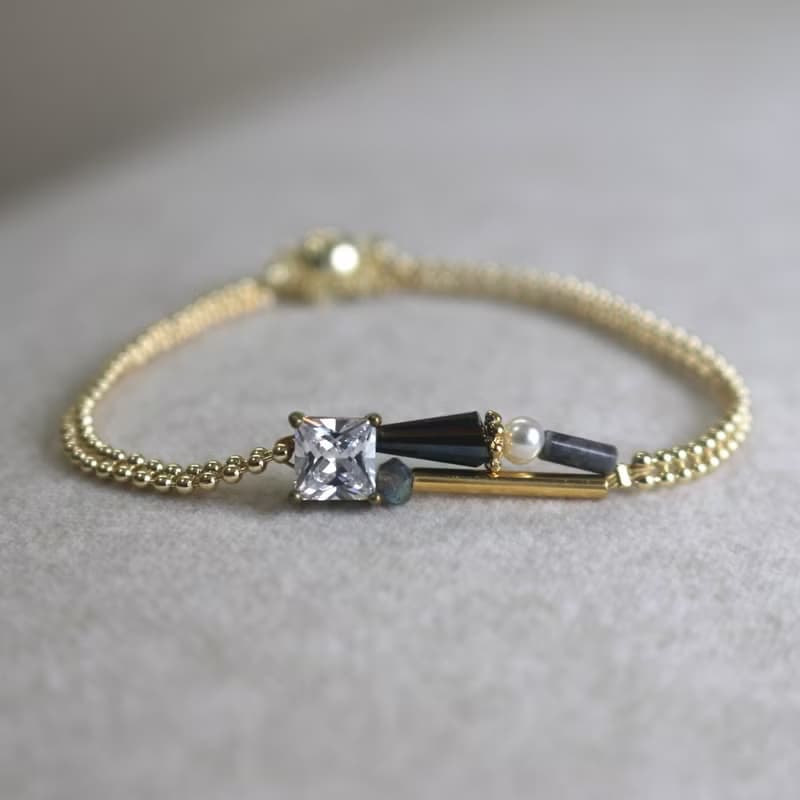 手鍊 水晶 珍珠 - 幻彩遊香江 -