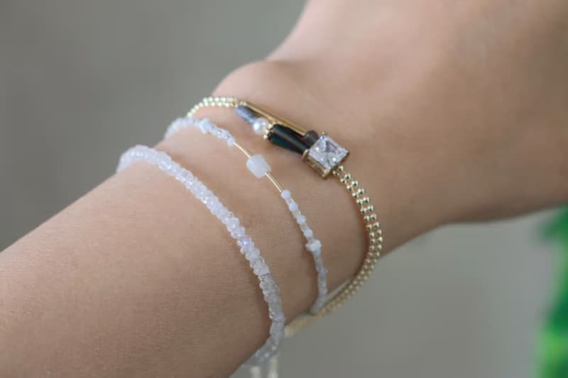 手鍊 水晶 珍珠 - 幻彩遊香江 -