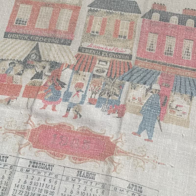 1965 美國早期布面月曆 shop