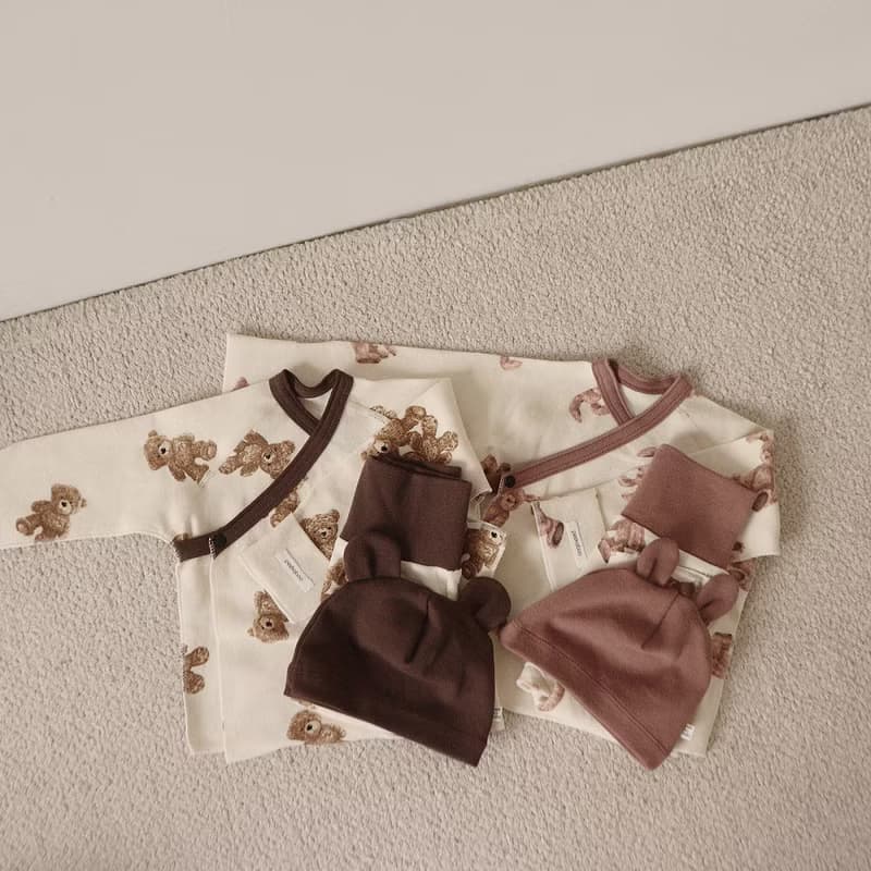 韓國彈力棉質玩具熊 / 兔新生兒套裝 •Toy Newborn Set•