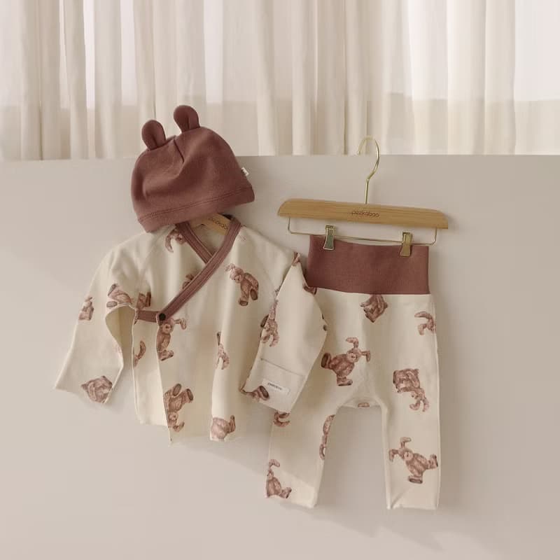韓國彈力棉質玩具熊 / 兔新生兒套裝 •Toy Newborn Set•