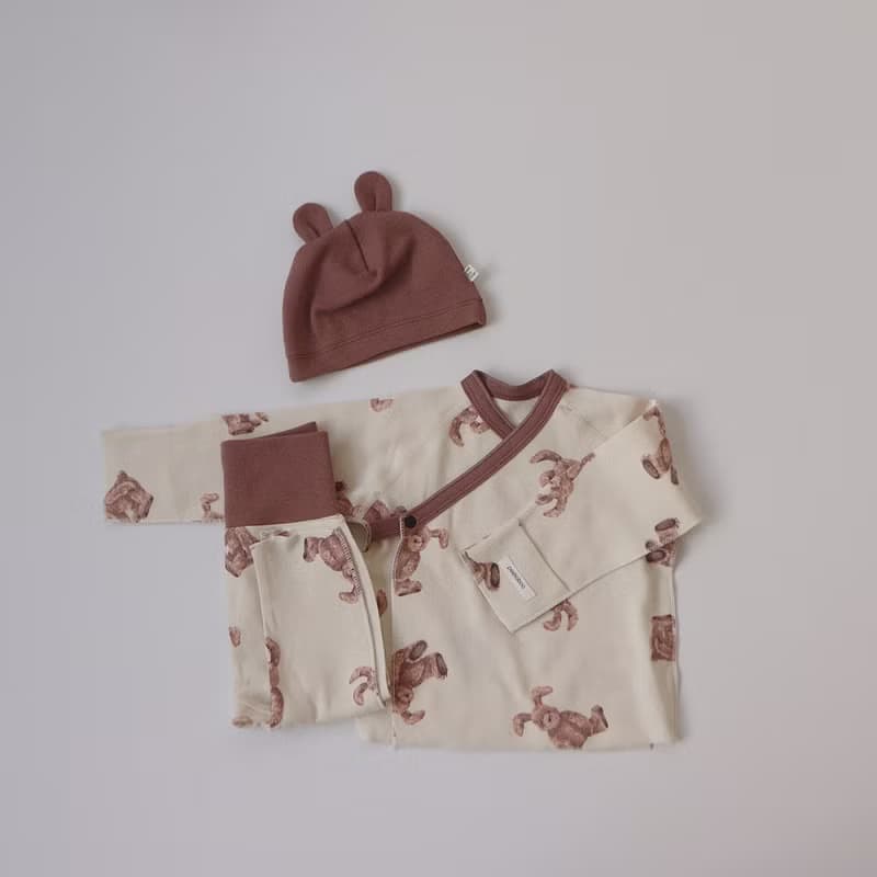 韓國彈力棉質玩具熊 / 兔新生兒套裝 •Toy Newborn Set•