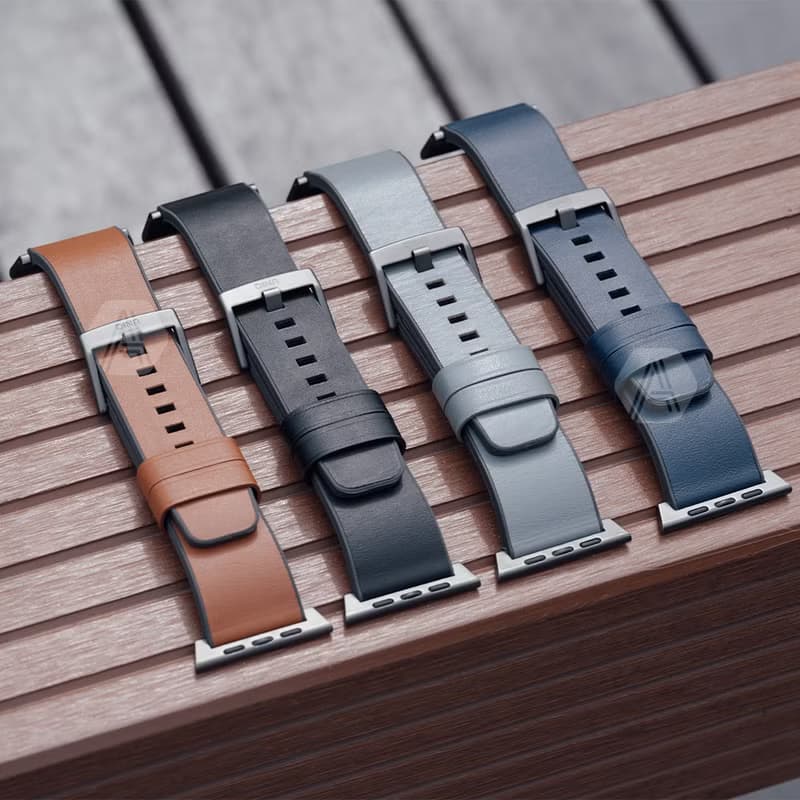 Apple Watch 42/44/45/49mm Straden 防潑水皮革錶帶-棕