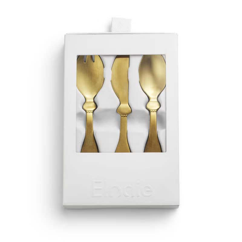 金色兒童餐具三件組 Children's Cutlery Set - Gold