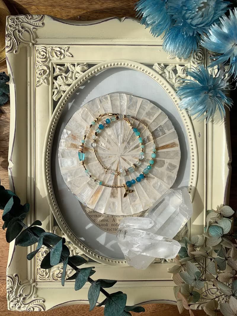 -人魚之地-天然水晶手鏈/黃銅手鍊