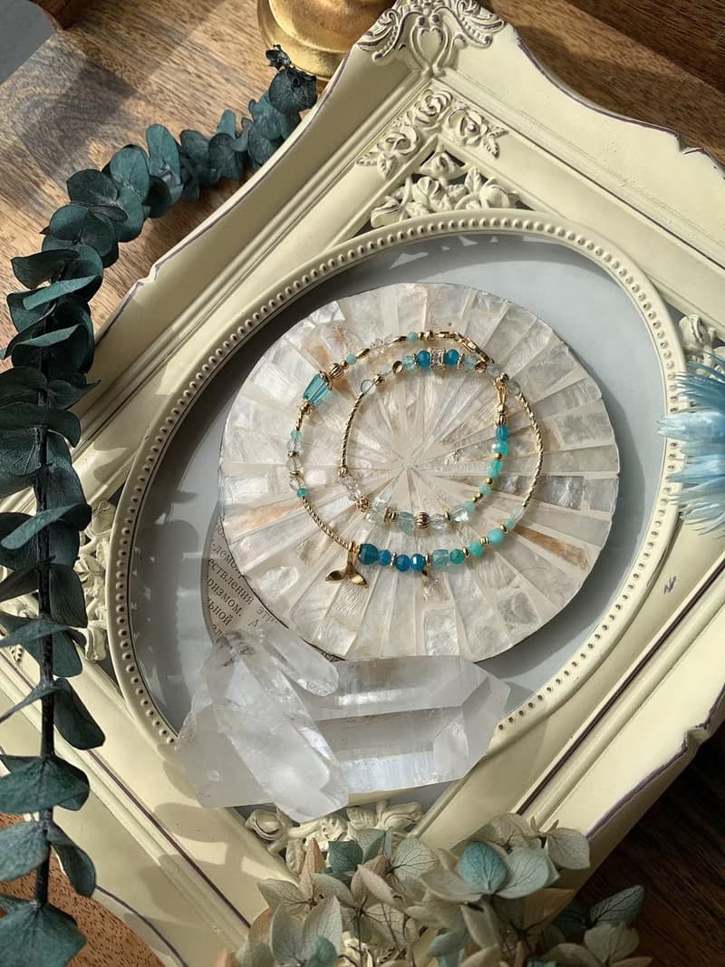 -人魚之地-天然水晶手鏈/黃銅手鍊