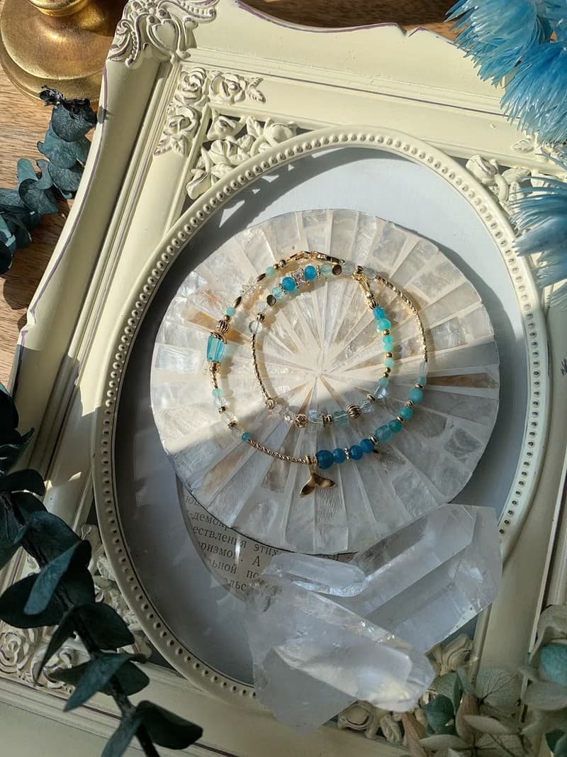 -人魚之地-天然水晶手鏈/黃銅手鍊