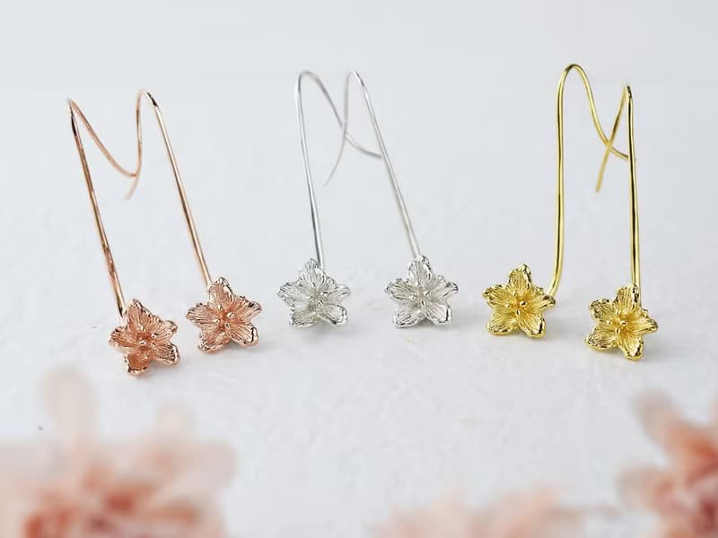 杜鵑花 | 純銀耳環 女款 花朵 手工銀飾 情人禮物