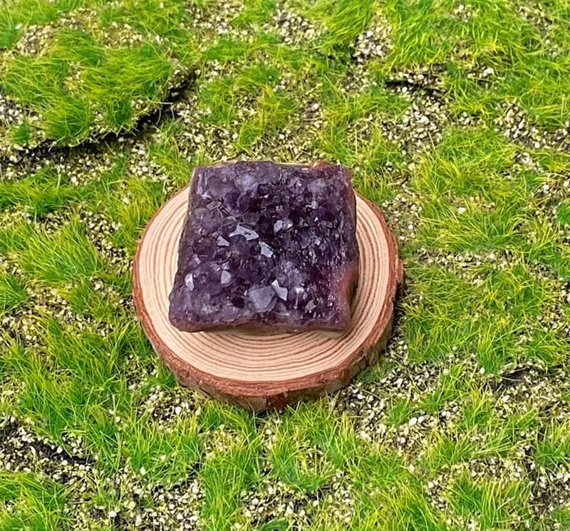 招財開運-天然原皮原礦四方來財紫晶簇 紫水晶 消磁淨化 快速出貨