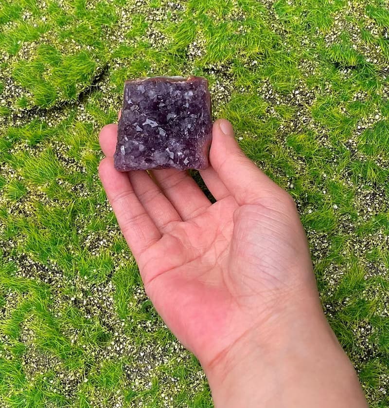 招財開運-天然原皮原礦四方來財紫晶簇 紫水晶 消磁淨化 快速出貨