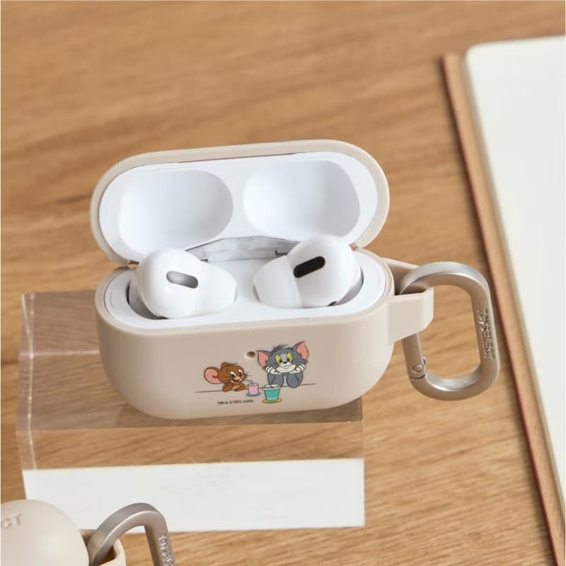 湯姆貓與傑利鼠一起喝飲料強悍防摔AirPods保護套