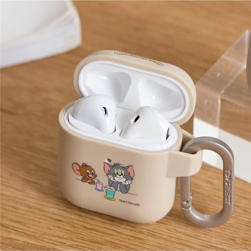 湯姆貓與傑利鼠一起喝飲料強悍防摔AirPods保護套