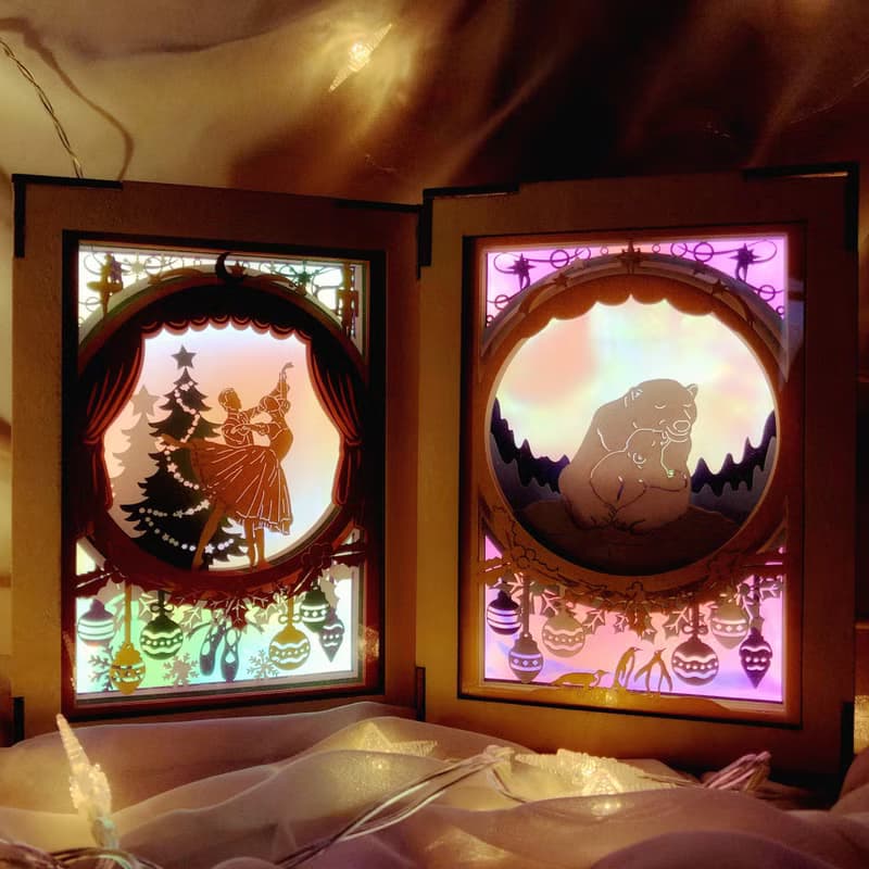 | 聖誕特別限定 | 夢幻極光旅程 | 光影故事 | 迷你紙雕小夜燈 |