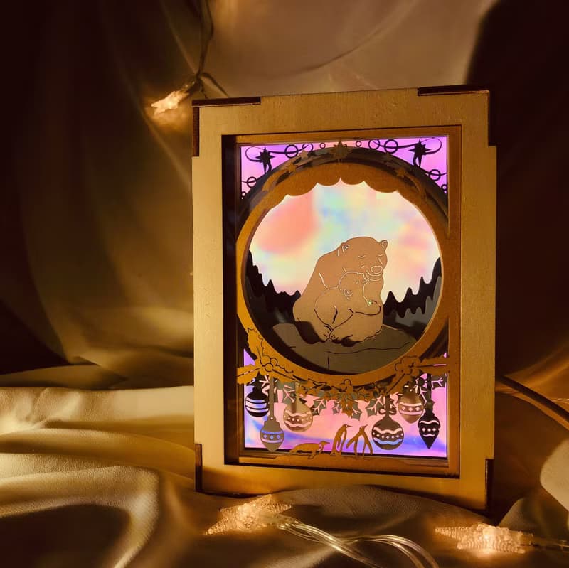 | 聖誕特別限定 | 夢幻極光旅程 | 光影故事 | 迷你紙雕小夜燈 |