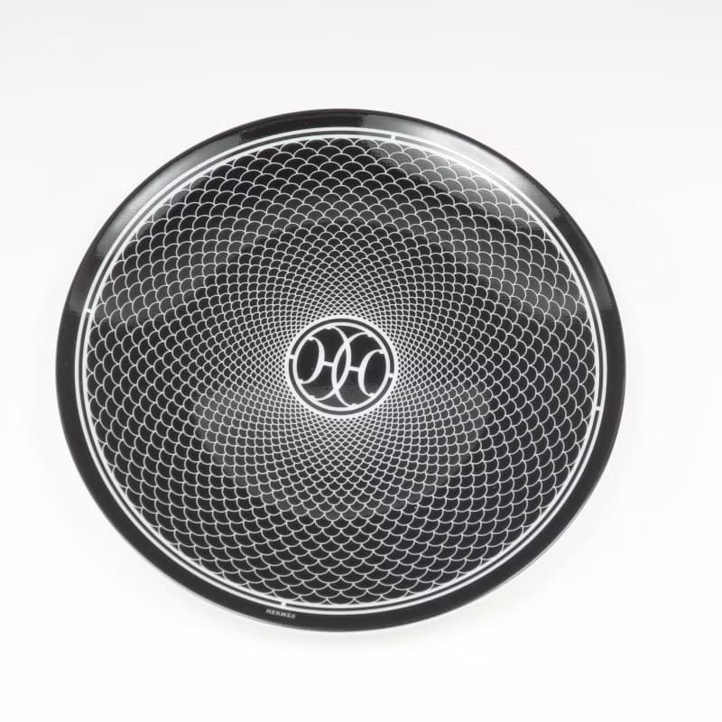【日本直送】エルメス HERMES アッシュデコ Hデコ 食器 14cm プレート 2枚【未使用】Sランク