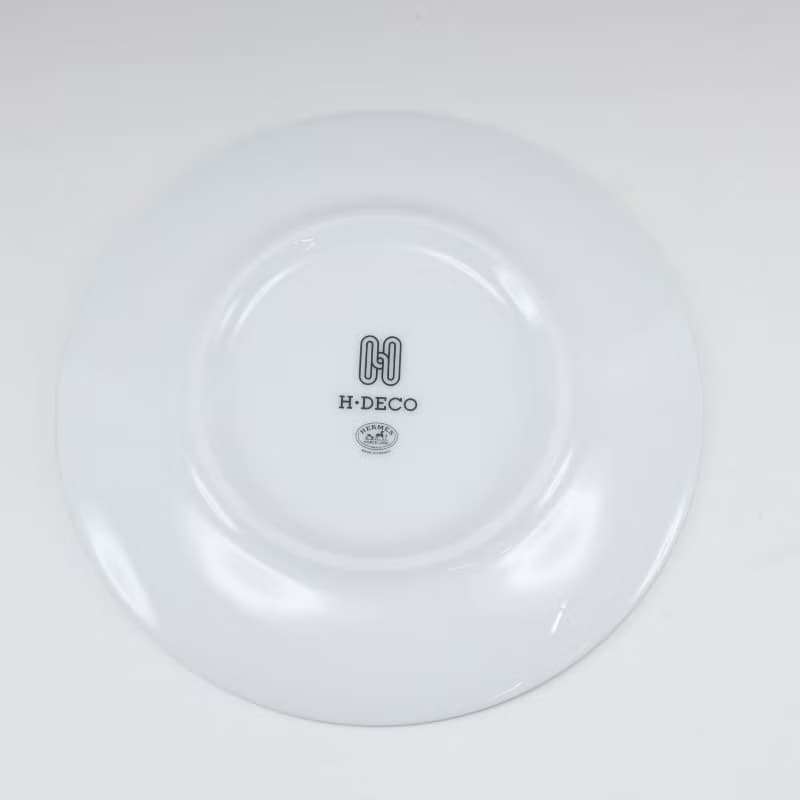 【日本直送】エルメス HERMES アッシュデコ Hデコ 食器 14cm プレート 2枚【未使用】Sランク