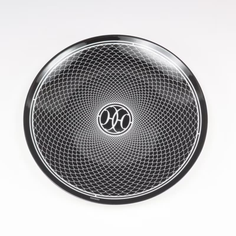 【日本直送】エルメス HERMES アッシュデコ Hデコ 食器 14cm プレート 2枚【未使用】Sランク