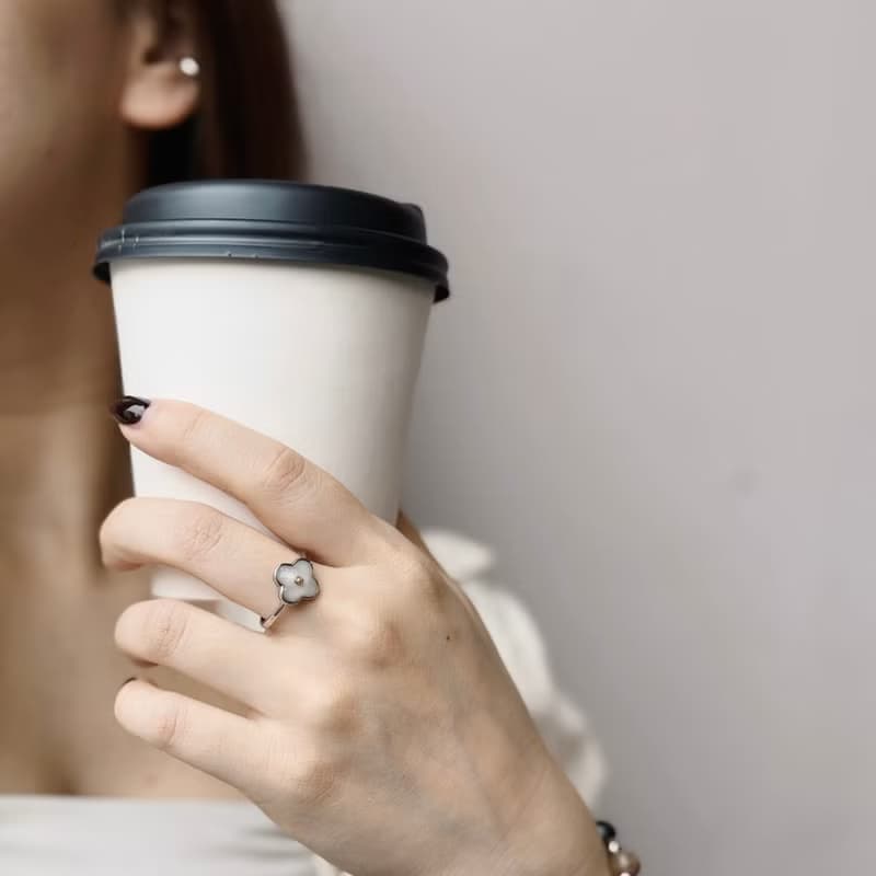 925純銀 四葉草 母乳戒指