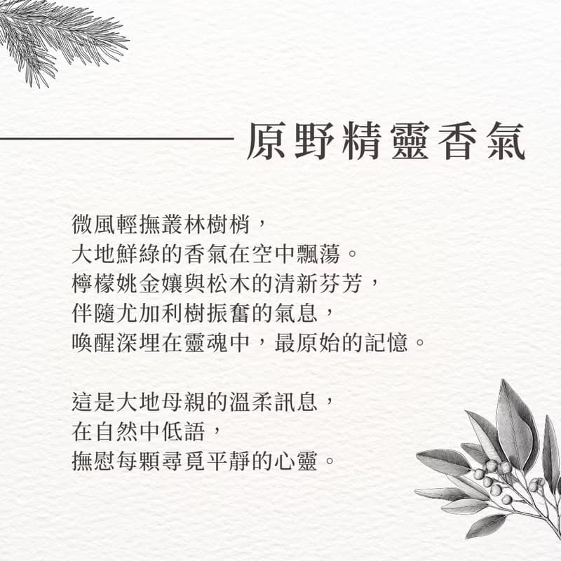 原野精靈香氛噴霧-【IVY&WOOD】天然手作香氛