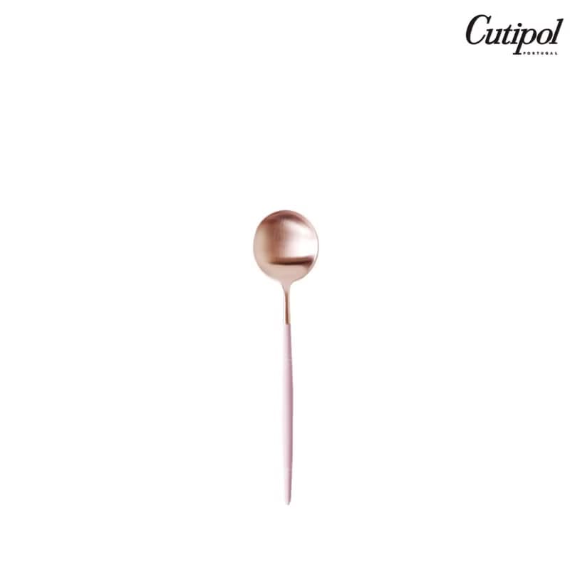 葡萄牙Cutipol GOA系列粉玫瑰金18cm點心匙