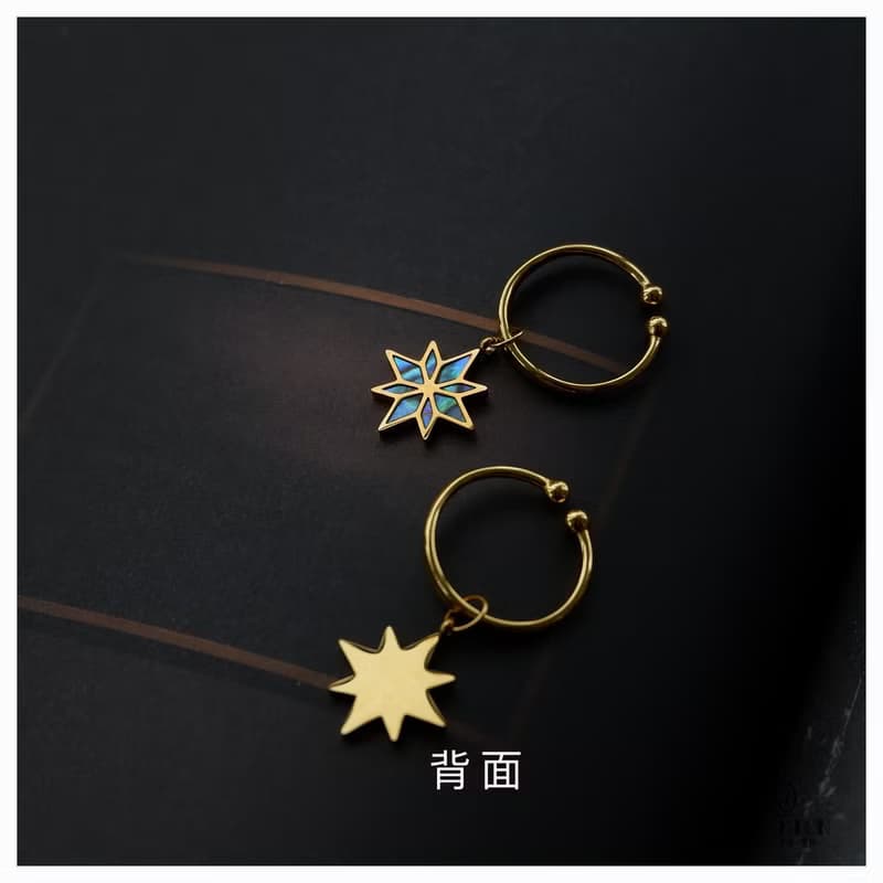 重返奧茲國~小眾設計魔幻復古無耳洞耳掛耳飾鮑魚貝耳夾無痛