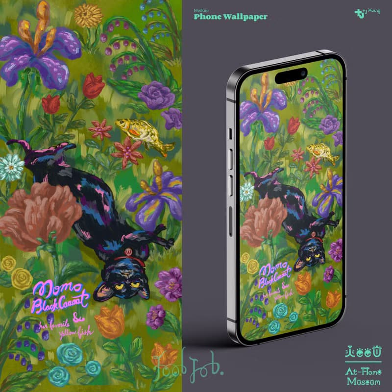 寵物似顏繪【I See You 在家博物館】背景3選1附木畫框和手機桌布