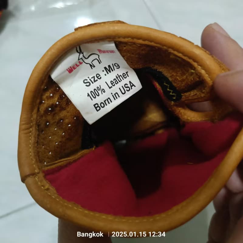 Gloves Real Leather Dark Yellow Vintage classic cafe racer Biker half fingers