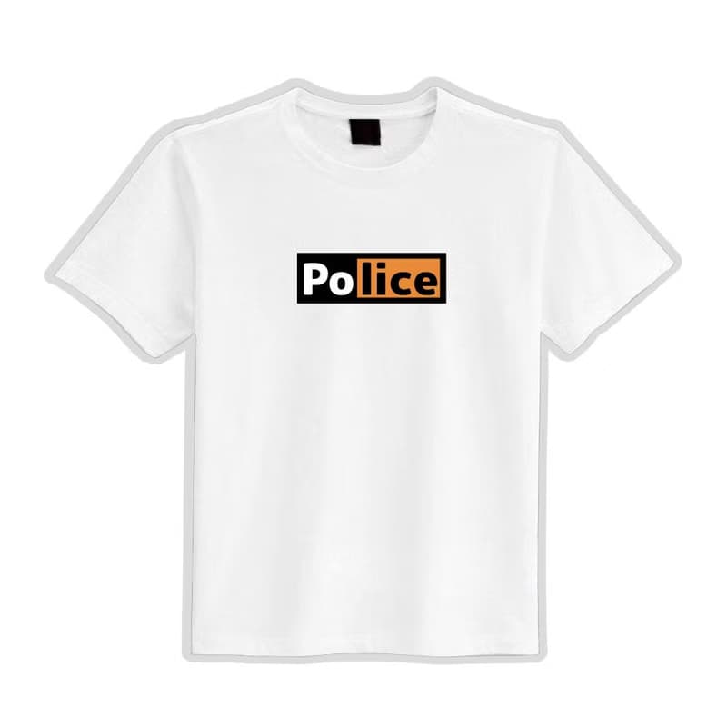 POLICE 諧音 老司機 必穿 衣服 寬版 T恤 吸濕排汗 涼感衣 黑