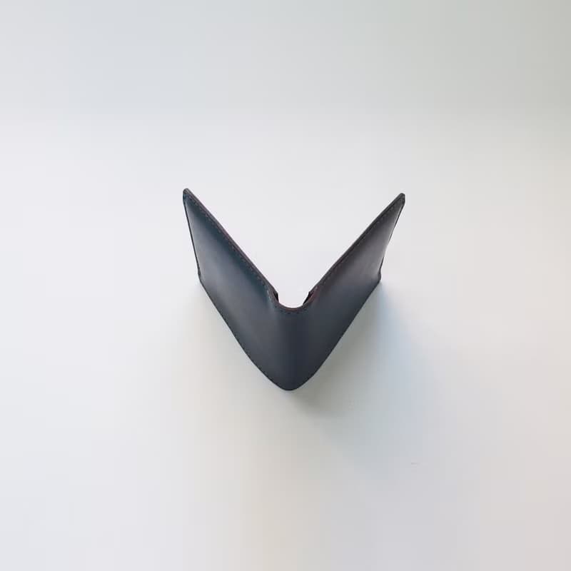 十度分區皮革短夾3-照片.卡片-手作經典