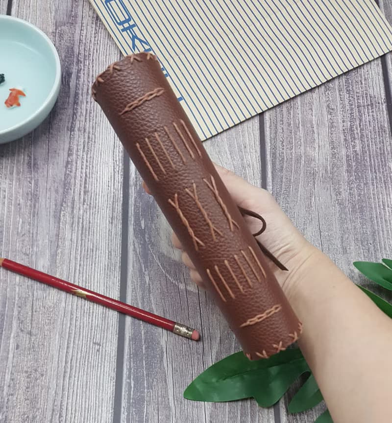 Long Stitching Journal - Retro Style -Mahogany Colour