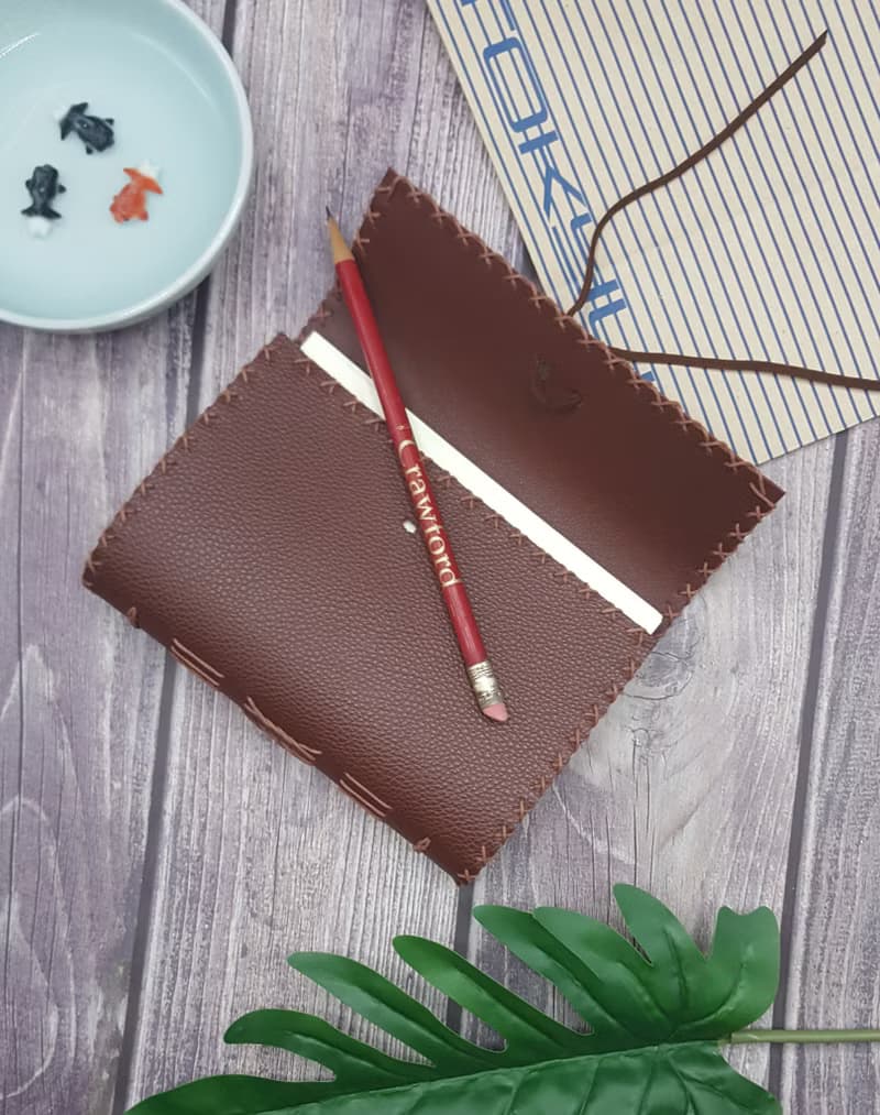 Long Stitching Journal - Retro Style -Mahogany Colour