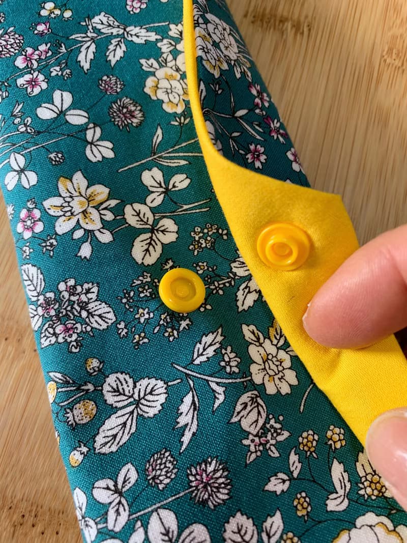 文青風環保純棉筷袋 ~ 清秀佳人 湖水綠 日本 潮物 收納 手作餐具