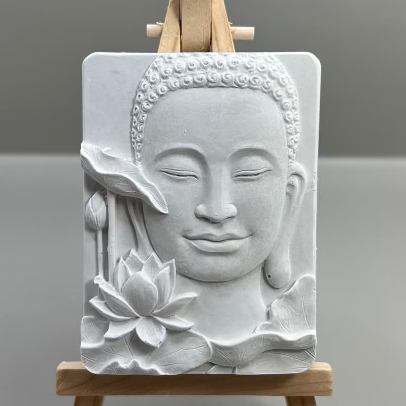 清水模軟裝設計 佛像擺飾(四) 香氛擺件 水泥軟裝 附木架
